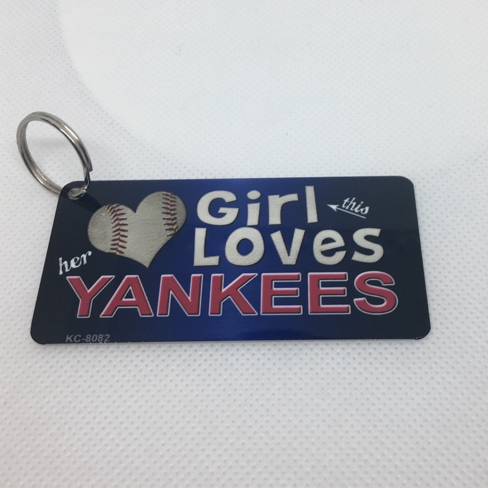 This Girl Loves her Yankees Novelty Key Chain